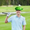 Funny Golf Hat Golf Party Costume Accessories Novelty Golfer Beret Hat with Golf Ball Flag for Golf Party Supplies (8 Set)