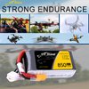 TATTU 850mAh 11.1V 45C 3S LiPo Battery Pack with XT30 Plug for Multirotor FPV 150 180 Size Quadcopter