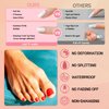 Lifextol 576pc Press on Toenails for Women Toe Press on Nails Short Fake Toe Nails Press ons with Nail Adhesive Tabs, Acrylic Toe Nail Tips False Toenail Press ons Artifitial Fake Toenails