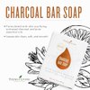 Young Living Charcoal Bar Soap - 3 oz - Ideal for Acne-Prone and Oily Skin, Promotes Clear Complexion - Natural Moisturizing Cleanser with Orange Blossom Essential Oil for Face and Body