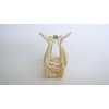 Generic Medium size vanilla blonde pearl white marbled hair claw clip