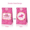 Cowgirl Party Bags, 12Pcs 2 Style Party Favors Gift with Sticker for Western Cowgirl Party Decoration 4 Patterns Pink Cowgirl Candy Pack for Birthday Party Supplies Birthday Party Cowgirl Fans Party