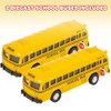 ArtCreativity 5 Inch Pull Back School Bus Playset, Set of 2 Classic School Buses, Diecast Bus Toy Set with Pull Back Mechanisms, Great Party Favors, Gift Idea for Boys and Girls