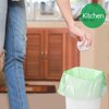 Biodegradable Trash Bags 4-6 Gallon, 100 Counts, Extra Thick Small Trash Bag Recycling Garbage Bags For Kitchen Bathroom Yard Office Wastebasket Car