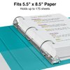 Staples Mini (5.5 x 8.5) View Binder 1" 3-Ring, Teal (26456-CC)