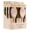 Lombard Cutlery Wooden Hair Paddle Brush with Anti Static Effect (Pink Rose)