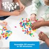 PLUS PLUS - Open Play Set - 600 Piece - Neon Color Mix, Construction Building Stem Toy, Interlocking Mini Puzzle Blocks for Kids
