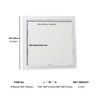 Fengze Plastic Access Panel-15x15cm Reinforced Plumbing Wall Access Panel,Separate of Door and Frame -HVAC Removable Hinged White (6x6inch)