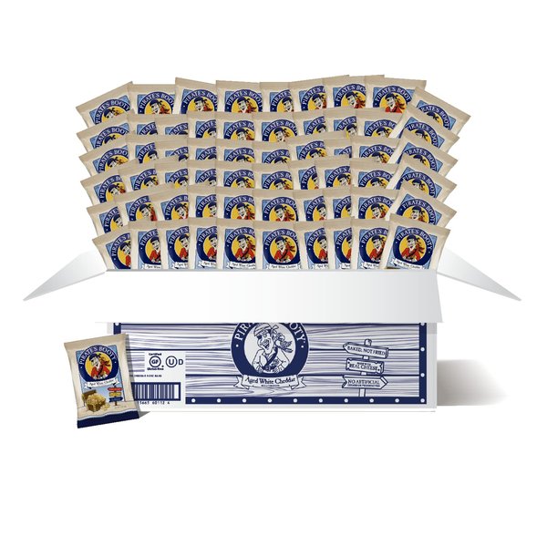 Pirate's Booty Aged White Cheddar Cheese Puffs, 60ct, 0.5oz Individual Snack Size Bags, Gluten Free, Healthy Kids Snacks, 100 Calorie Snack Packs