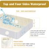 Lofe Organic Cotton Crib Mattress Protector - Top&Side Waterproof, 100% Waterproof Crib Mattress Protector, Breathable Baby Crib Mattress Cover, Infant Toddler Crib Mattress Fitted 52x28x9 in