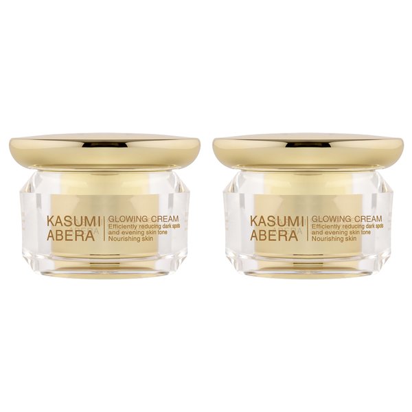ABERA Kasumi Glowing Melasma Cream, Melasma Treatment for Face, Dark Spot Remover, Brighten Skin Tone, Anti-aging, Niacinamide, Special Red Gingseng Extract (0.7 Oz Per Item) (2 Boxes)