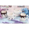 Marshmallow Mugs Set of 4 with Handle Cute Marshmallow Cups Cute Mugs for Kids Hot Chocolate Cocoa Mugs Gifts for Kids Women Christmas Mugs Mother's Day Cute Coffee Mug Set 6OZ