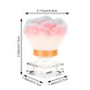 Dust Brush for Acrylic Nails, Pink Rose Soft Brush Nail Soft Kabuki Nail Art Dust Powder Remover Brush Hair Dust Cleaner Brush for Makeup Manicure Tool