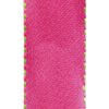 Caspari Decorative Ribbon, 10-Yard, Satin Pink and Green