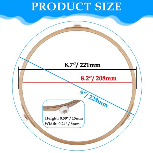 SDTC Tech Microwave Turntable Ring with 15mm Rollers, 8.7" OD Microwave Oven Glass Plate Rotating Tray Support