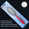 Wonder Pedi Double Sided Metal Foot File - Stainless Steel Feet Callus Remover Made in Germany - Feet Scrubber Dead Skin - Heel Scraper for Cracked Heels Repair - Professional Foot Rasp