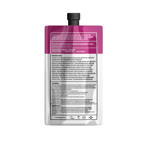 Splat Naturals in Magenta, Conditioning Semi-Permanent Pink Hair Color Kit, 6 oz