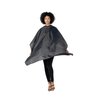 Betty Dain Whisper Styling Cape, Lightweight Fabric, Water Resistant Nylon, Snap Closure, Easy Care, Wrinkle Free, Black, 45 inches wide x 55 inches long