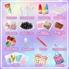 Trubic Slime Boba Tea Making Kit for Girls Ages 8-12, 12PCS Bubble Tea Cups, 500ml Clear Slime, 11 Slime Charms and More, DIY Sweet Slime Kit, Christmas & Easter Party Favors for Kids