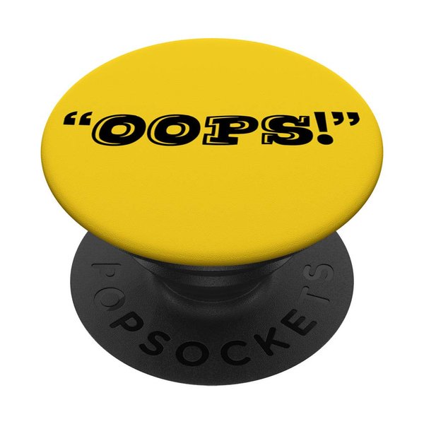 Oops! Pop Phone Grip for Smartphones & Tablets PopSockets Grip and Stand for Phones and Tablets