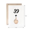 MAGJUCHE Funny 40th Birthday Card, 39+1 women Or Men Sweet 40 Years Old Birthday Gift Joke Card