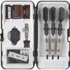 Viper Bobcat Adjustable Weight Soft Tip Darts with Storage/Travel Case: Nickel Silver Plated, Black Rings, 16-18 Grams