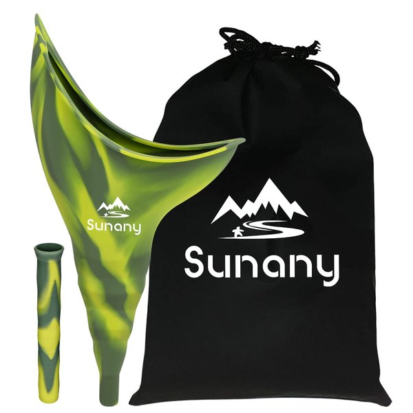 Female Urination Device,Reusable Silicone Female Urinal Foolproof Women Pee Funnel Allows Women to Pee Standing Up,Women's Urinal is The Perfect Companion for Travel and Outdoor (Camo)