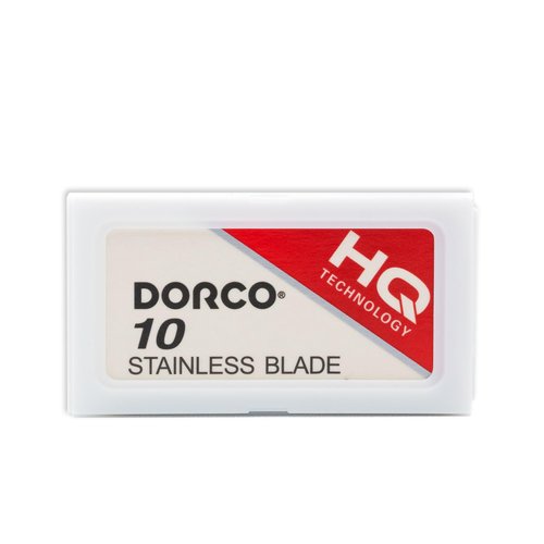Dorco Double Edge Razor Blades ST301 Stainless Steel, Dispenser Box with Used Blade Disposal Area, for Hair Stylists and Barbers, D212, 100 Count (Pack of 10) | Father's Day Gifts