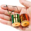 HUANGENG Fly Tying Flat Peacocks Tinsel Spool Flat Metallic Fly Tying Tinsel Saltwater Flashing Fly Tying Materials Easy to Use
