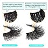 GOO GOO Mink Eyelashes, Daily Type Fake Eyelashes 14mm-18mm 3 Styles Multipack Natural Layered Hand Made Strips Siberian 3D Mink Lashes Real False Eyelashes