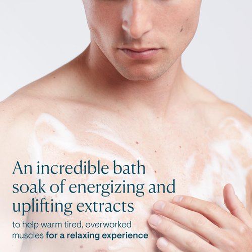 ELEMIS Aching Muscle Super Soak | Musclease Natural Foaming Bath Milk Warms, Recharges, and Energizes Tired, Overworked Muscles Post-Workout | 400 mL