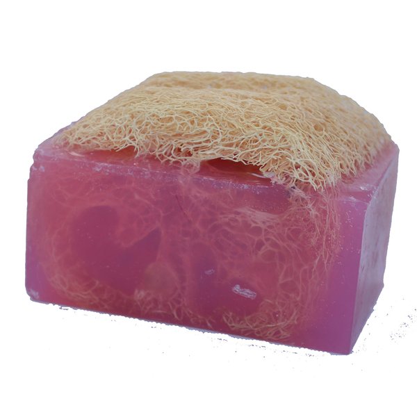 Luffa Soap Bar (4.5oz) - Amazing Grace - Exfoliating Soap, Handmade Glycerin soap - Falls River Soap