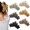 AMCAMI Flower Hair Clips for Women Claw Clips for Thick Hair 6 Pcs Claw Clips Hair Clips for Thin Hair Beach Accessories for Women Cute Hair Clips Hawaiian Flower Hair Clips Hair Claws