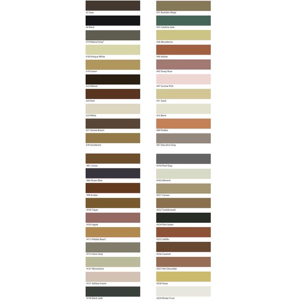 Colorfast Siliconized-Acrylic Caulking - Sanded C-Cure Colors - 10.3 fl oz (Cream #19)