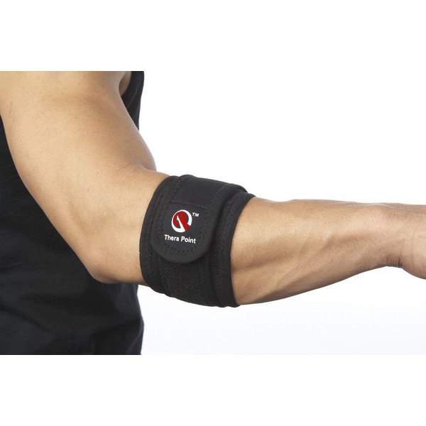 Thera Point Acupressure Tennis Elbow Brace with Acupressure Point for Tendonitis - Relief for Men & Women with Golfer's Elbow - Comfortable Sleeve for Golf Elbow Treatment