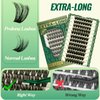 Lash Clusters 96pcs Eyelash Clusters D Curl 18-24MIX Cluster Lashes KEYYOU Volume Wispy Lash Extension Soft&Comfortable Easy DIY at Home(Y02,D-18-24MIX)