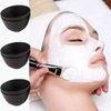 Rowcay 6 Piece Diy Silicone Mask Mixing Bowl, 3.93 Inch, Microwaveable Home Mask Bowl for Facial Masks, Mud Masks and Other Skin Care Products