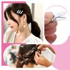 100pcs Alligator Duckbill Hair Clips Metal Single Prong Hair Clip Hairpins Teeth Bows Professional Sectioning Clips DIY Hair Accessories for Women Girls Salon Styling, Silver