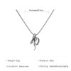 Allereyae Vintage Snake Pendant Necklace Punk Snake Necklace Serpent Choker Necklace Silver Box Chain Necklace Jewelry for Women and Girls