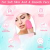 4 Pcs Facial Scrub Exfoliator Mitts Deep Exfoliating Gloves Face Scrub and Body Scrub Mitt Face Cleaning Mitten Skin Cleanser Dead or Dry Skin Remover Exfoliator Face Scrub Tool, 4 Colors