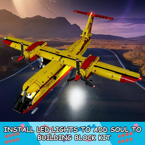 Mililier LED Light Kit for Lego 42152 Firefighter-Aircraft Set, Compatible with Lego 42152 Building Blocks Model(Not Include Blocks Set)