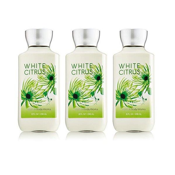Lot of 3 Bath & Body Works White Citrus 8.0 oz Body Lotion