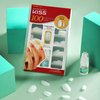 KISS 100 Full-Cover Nails, Press-On Nails, Nail glue included, 'Active Oval' Shape, Clear, Medium Size, Oval Shape, Includes 100 Nails, 3g Maximum Speed Nail Glue