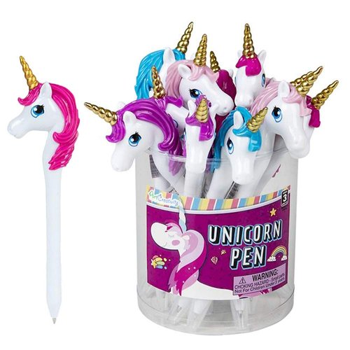 ArtCreativity Unicorn Pens for Kids, Set of 12, Unicorn Party Favors for Girls and Boys, Great Writing Performance, Cute Unicorn Stationery School Supplies and Party Bag Fillers