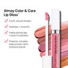 Almay Hydrating Lip Gloss, Soft Natural Colors, Prebiotic Complex, Hyaluronic Filling-Sphere Technology, 100 Pink Twilight, 0.1 fl oz.