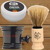 The Shave Factory 100% Pure Boar Bristles Shaving Brush Medium - Beech Wood Handle, Engineered for the Best Shave of Your Life. Safety Razor, Double Edge Razor, Straight Razor, Shaving Razor