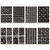 ChurlChurl 575pcs Temporary Tattoo Stencils, 20 Sheets Henna Tattoo Stencil Kit for Women Girls Kids and Boys Face Body Paint DIY Art Reusable Glitter Tattoo Stencils Pack