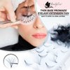 BeautyPros Professional Lash Extension Kit – Faux Mink Bundle 500 Lash Fans (8-17mm)- Premade Loose Fans base (0.05mm & 0.07mm) -Volume Lash Extensions Multiple Selection -Black (5D D Curl 10mm)