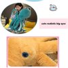 XIYUAN Stuffed Octopus Plush Toy Octopus Plush Doll Cute Big Eyes Octopus Stuffed Animals Soft Stuffed Marine Animals Plush Pillow for Kids Gift Small11.8inch (Yellow)