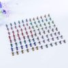 Suoirblss 30PCS Multicolored Mini Claw Hair Clips Crystal Rhinestone Barrette Hair Claw Clip Hair Bangs Pin Hair Accessories